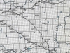 1924 Department of Interior Map showing proposed route of Hanna-Hat Line, south of the Red Deer River.